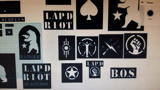Stencils + camoflauge options