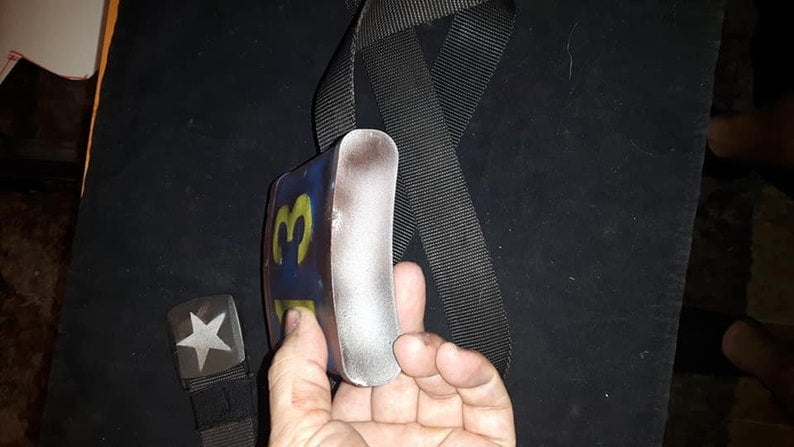 Trusty Vault 13 Canteen prop, custom numbers are available! Belt not included!