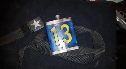 Trusty Vault 13 Canteen prop, custom numbers are available! Belt not included!
